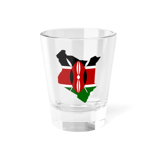 Flag map of Kenya (Kenya) Shot Glass 1.5oz 1.5oz - Go Mug Yourself