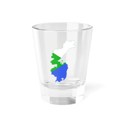 Flag-map of Khabarovsk Krai (Russia) Shot Glass 1.5oz 1.5oz - Go Mug Yourself