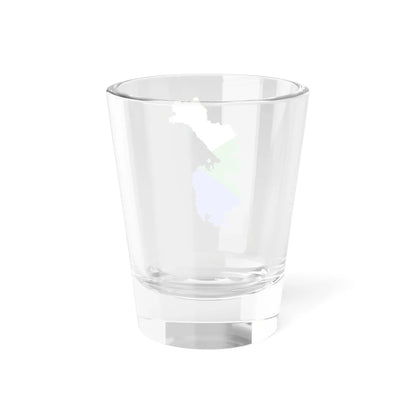 Flag-map of Khabarovsk Krai (Russia) Shot Glass 1.5oz - Go Mug Yourself