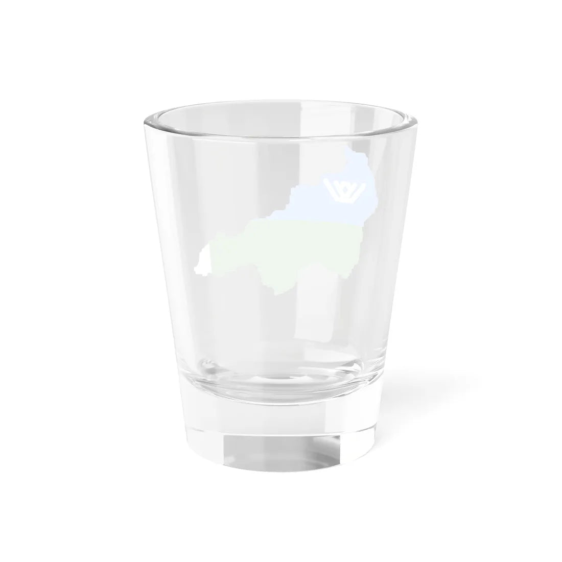 Flag-map of KhantyMansi Autonomous Okrug (Russia) Shot Glass 1.5oz - Go Mug Yourself