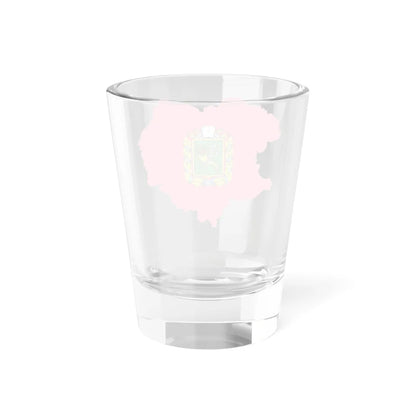 Flag-map of Kharkiv Oblast (Ukraine) Shot Glass 1.5oz - Go Mug Yourself