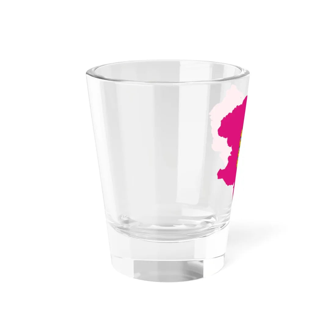 Flag-map of Kharkiv Oblast (Ukraine) Shot Glass 1.5oz - Go Mug Yourself