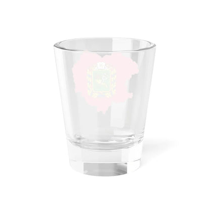 Flag-map of Kharkiv Oblast variant (Ukraine) Shot Glass 1.5oz - Go Mug Yourself
