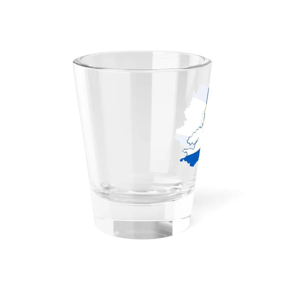 Flag-map of Kherson Oblast (Ukraine) Shot Glass 1.5oz - Go Mug Yourself