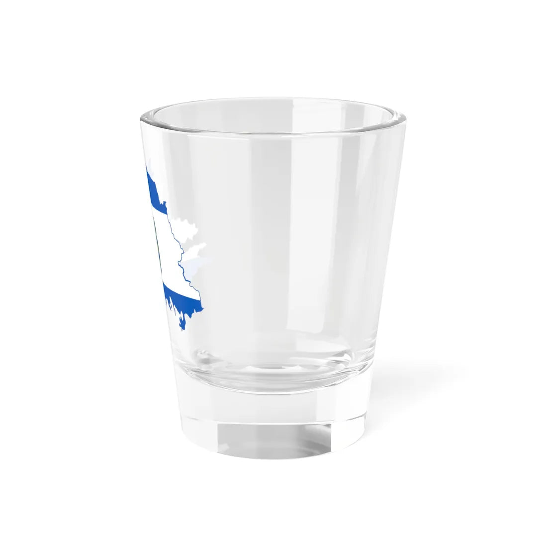Flag-map of Kherson Oblast (Ukraine) Shot Glass 1.5oz - Go Mug Yourself