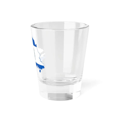 Flag-map of Kherson Oblast (Ukraine) Shot Glass 1.5oz - Go Mug Yourself