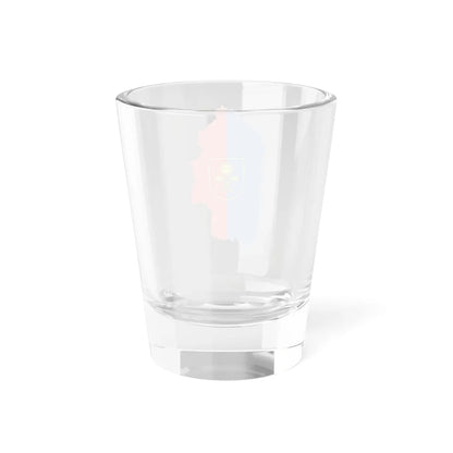 Flag-map of Khmelnytskyi Oblast (Ukraine) Shot Glass 1.5oz - Go Mug Yourself