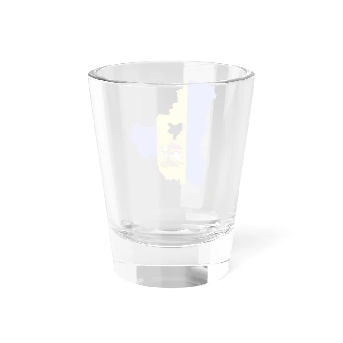 Flag-map of Kiev Oblast (Ukraine) Shot Glass 1.5oz - Go Mug Yourself