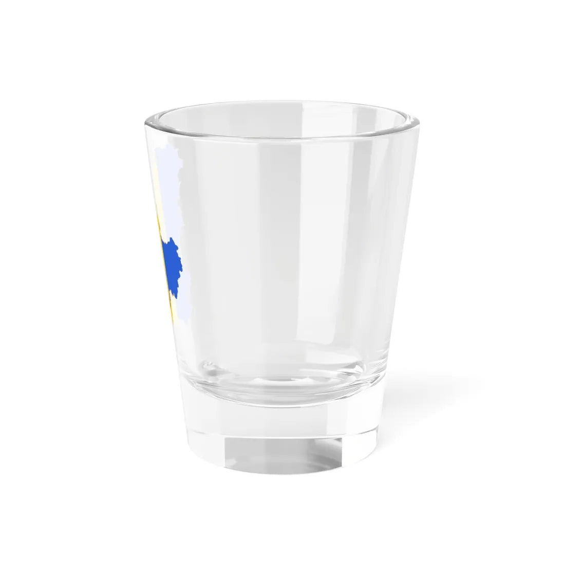 Flag-map of Kiev Oblast (Ukraine) Shot Glass 1.5oz - Go Mug Yourself
