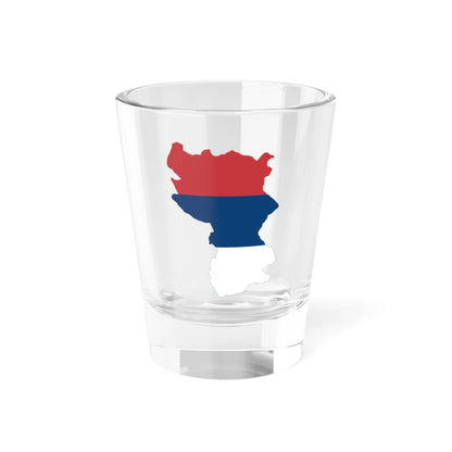 Flag-map of Kingdom of Serbia (Serbia) Shot Glass 1.5oz 1.5oz - Go Mug Yourself