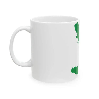 Flag-map of Kingdom of the Two Sicilies (Italy) White Coffee Mug - Go Mug Yourself