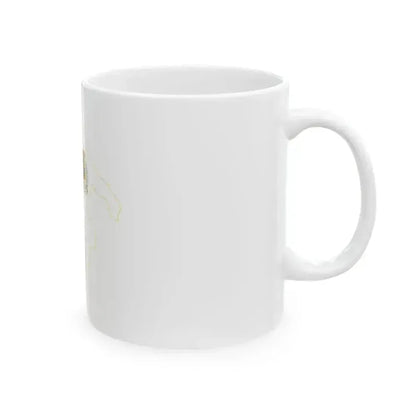 Flag map of Kingdom of the Two Sicilies (Italy) White Coffee Mug - Go Mug Yourself