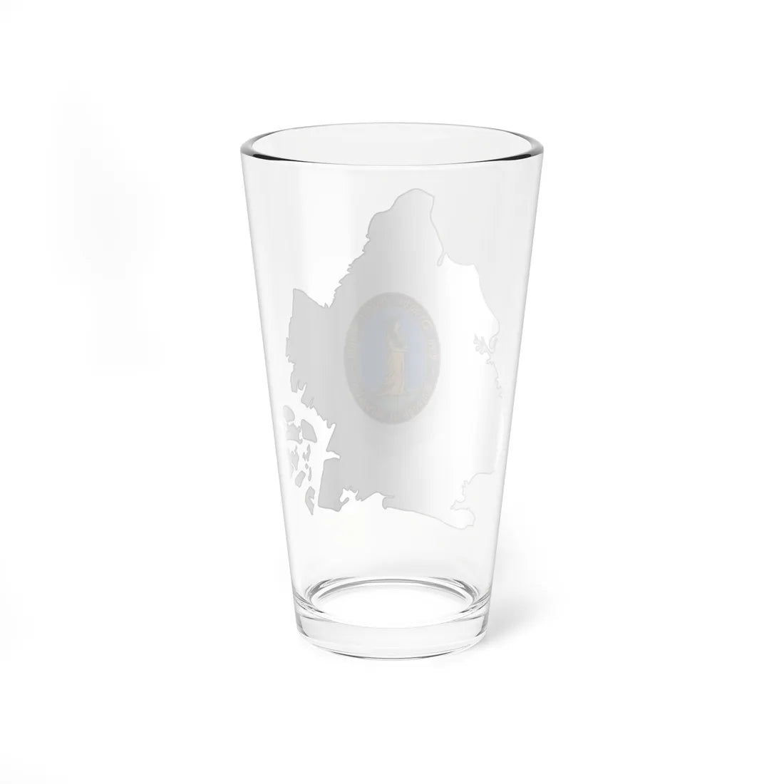 Flag-map of Kings County New York (United States) Pint Glass 16oz - Go Mug Yourself