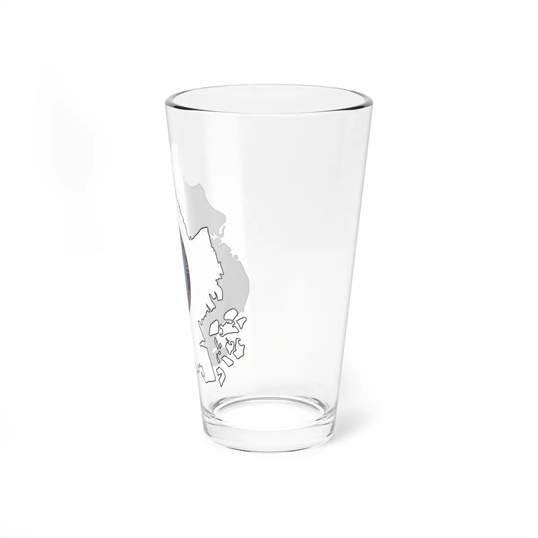 Flag-map of Kings County New York (United States) Pint Glass 16oz - Go Mug Yourself
