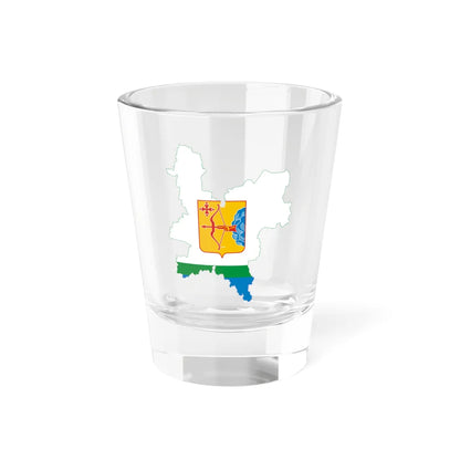Flag-map of Kirov Oblast (Russia) Shot Glass 1.5oz 1.5oz - Go Mug Yourself