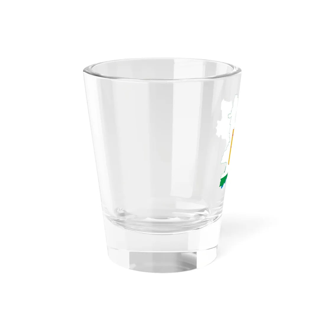 Flag-map of Kirov Oblast (Russia) Shot Glass 1.5oz - Go Mug Yourself