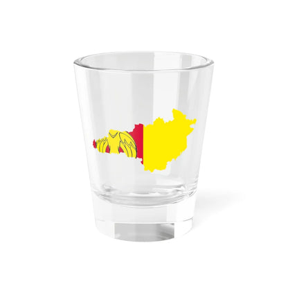 Flag-map of Kirovohrad Oblast (Ukraine) Shot Glass 1.5oz 1.5oz - Go Mug Yourself