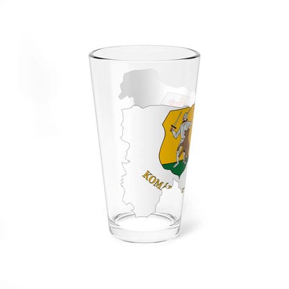 Flag-map of Komarom-Esztergom County (Hungary) Pint Glass 16oz - Go Mug Yourself