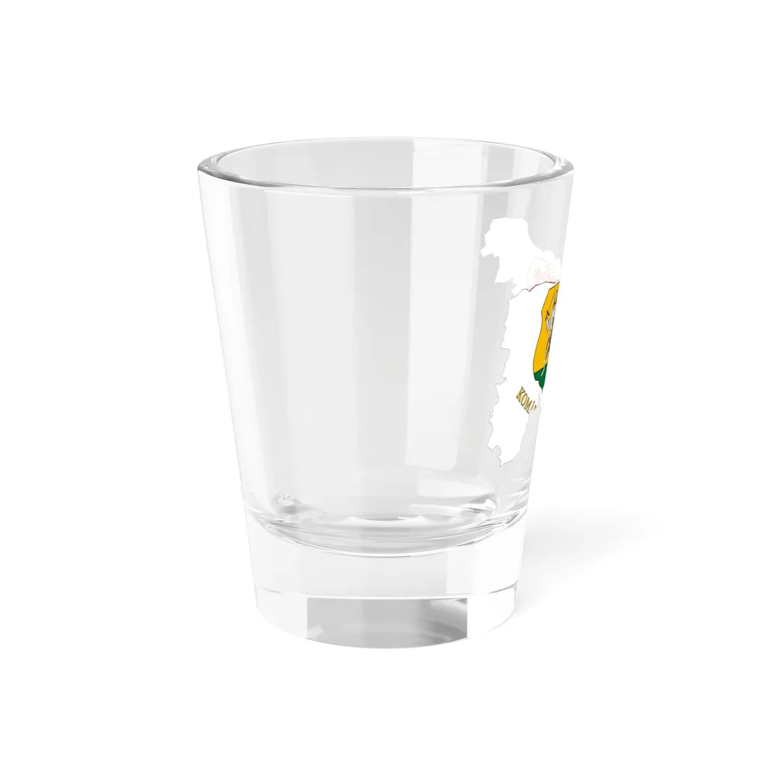 Flag-map of Komarom-Esztergom County (Hungary) Shot Glass 1.5oz - Go Mug Yourself