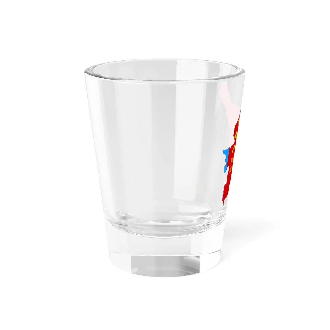 Flag-map of Komi ASSR (Russia) Shot Glass 1.5oz - Go Mug Yourself