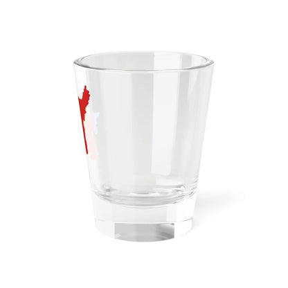 Flag-map of Komi ASSR (Russia) Shot Glass 1.5oz - Go Mug Yourself