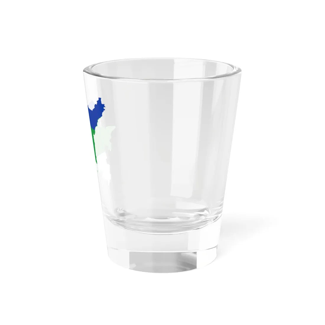 Flag-map of Komi Republic (Russia) Shot Glass 1.5oz - Go Mug Yourself