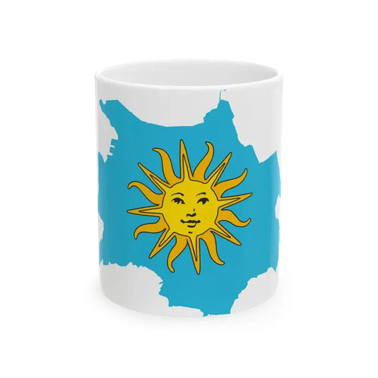Flag-map of Koper (Slovenia) White Coffee Mug 11oz - Go Mug Yourself