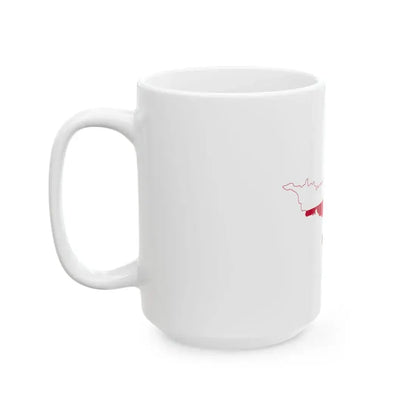 Flag-map of Kranj (Slovenia) White Coffee Mug - Go Mug Yourself