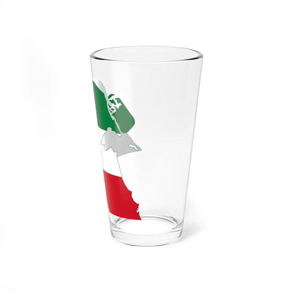 Flag-map of Kuwait (Kuwait) Pint Glass 16oz - Go Mug Yourself