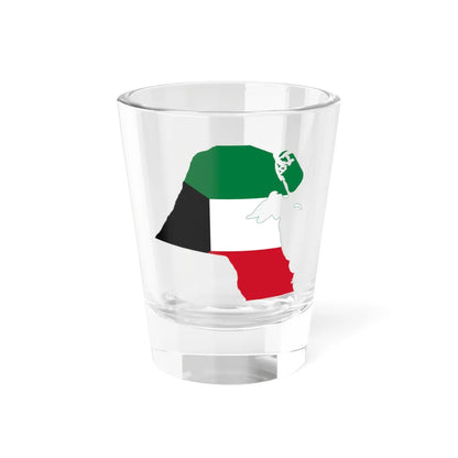 Flag-map of Kuwait (Kuwait) Shot Glass 1.5oz 1.5oz - Go Mug Yourself