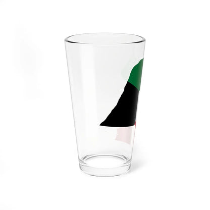 Flag-map of Kuwait with islands (Kuwait) Pint Glass 16oz - Go Mug Yourself