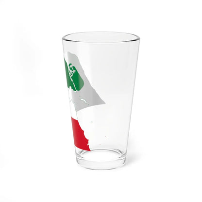 Flag-map of Kuwait with islands (Kuwait) Pint Glass 16oz - Go Mug Yourself