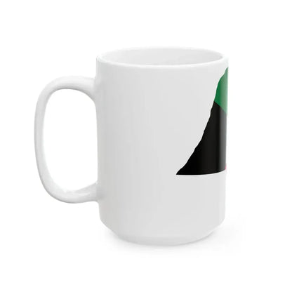 Flag-map of Kuwait with islands (Kuwait) White Coffee Mug - Go Mug Yourself