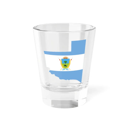 Flag-map of La Pampa Province (Argentina) Shot Glass 1.5oz 1.5oz - Go Mug Yourself