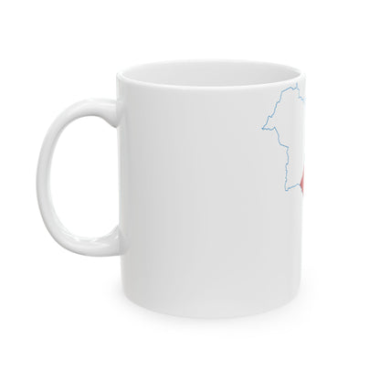 Flag-map of La Rioja Province Argentina (Argentina) White Coffee Mug-Go Mug Yourself