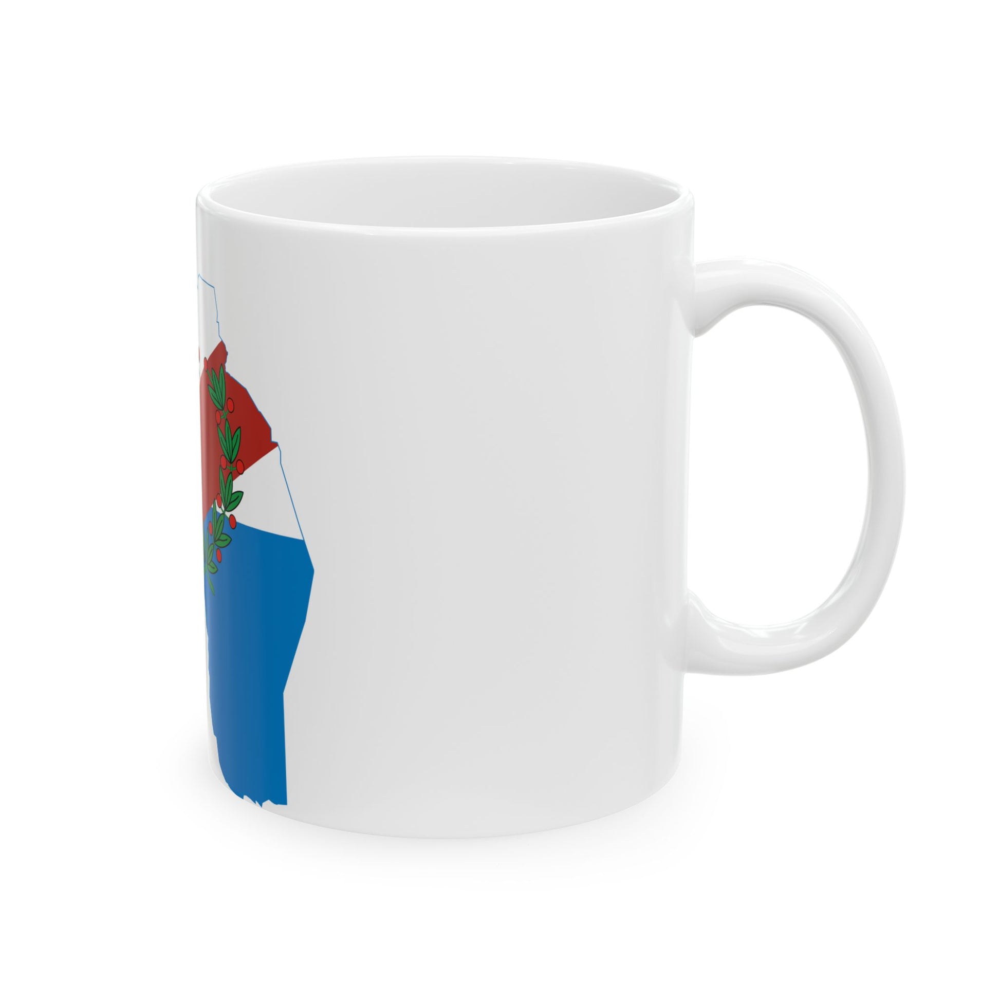 Flag-map of La Rioja Province Argentina (Argentina) White Coffee Mug-Go Mug Yourself