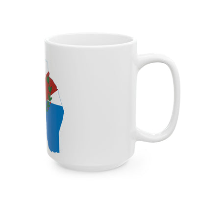 Flag-map of La Rioja Province Argentina (Argentina) White Coffee Mug-Go Mug Yourself