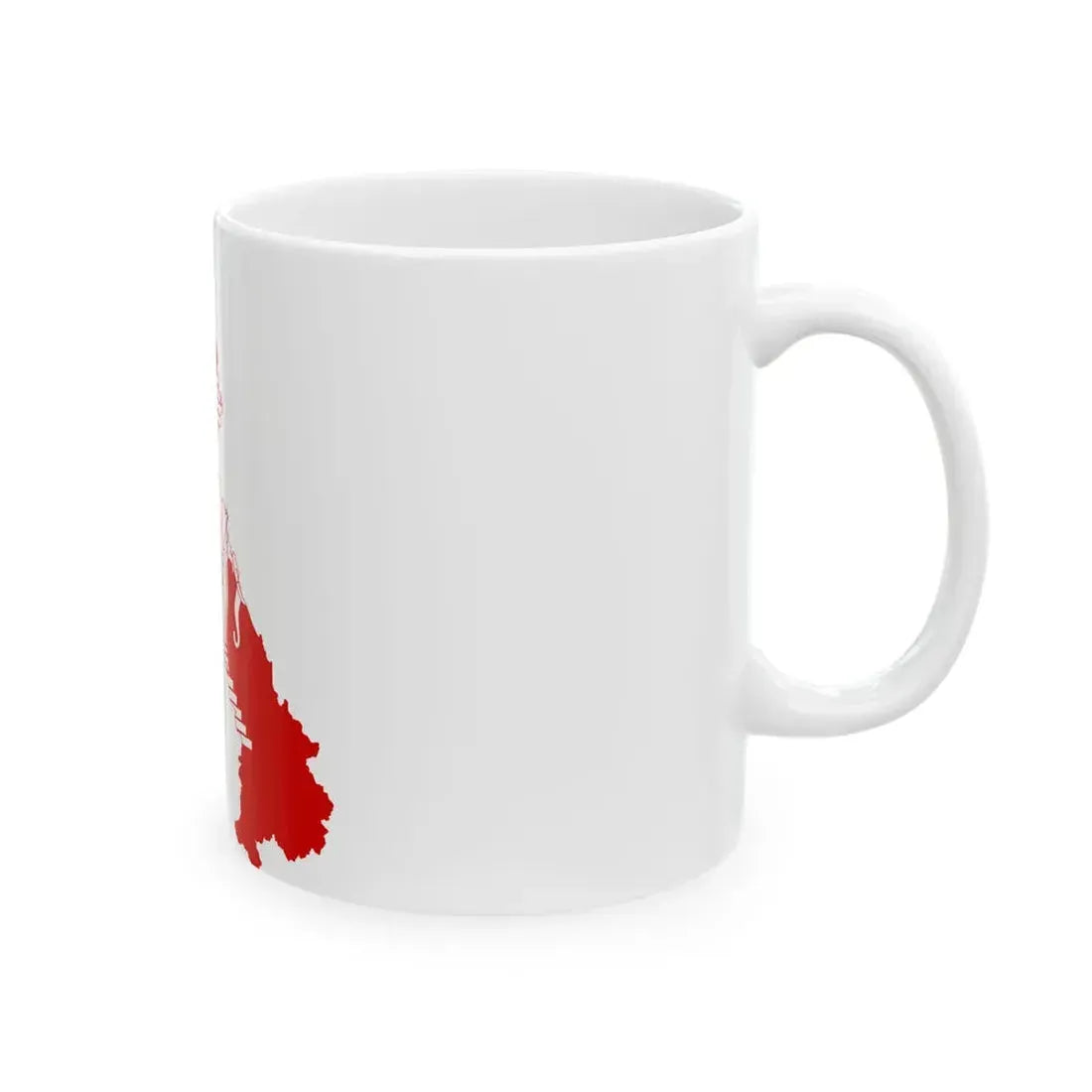 Flag-map of Laos 1952-1975 (Laos) White Coffee Mug - Go Mug Yourself