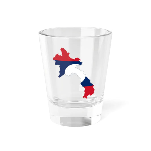 Flag-map of Laos (Laos) Shot Glass 1.5oz 1.5oz - Go Mug Yourself