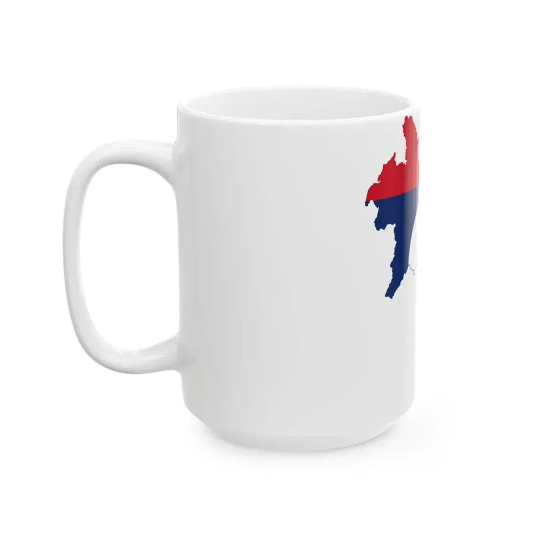 Flag-map of Laos (Laos) White Coffee Mug - Go Mug Yourself
