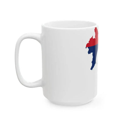 Flag-map of Laos (Laos) White Coffee Mug - Go Mug Yourself