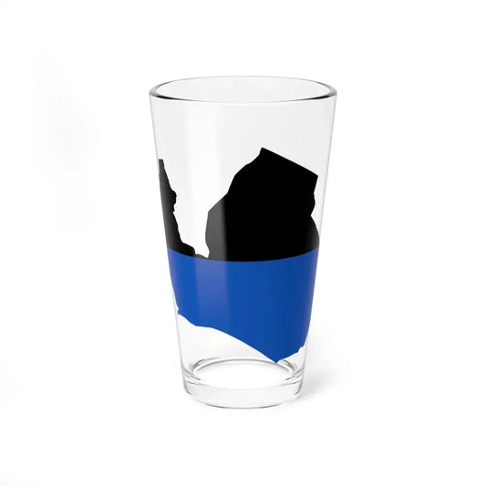 Flag map of Latina Italy (Italy) Pint Glass 16oz 16oz - Go Mug Yourself