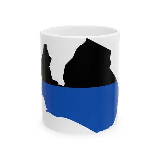 Flag map of Latina Italy (Italy) White Coffee Mug 11oz - Go Mug Yourself