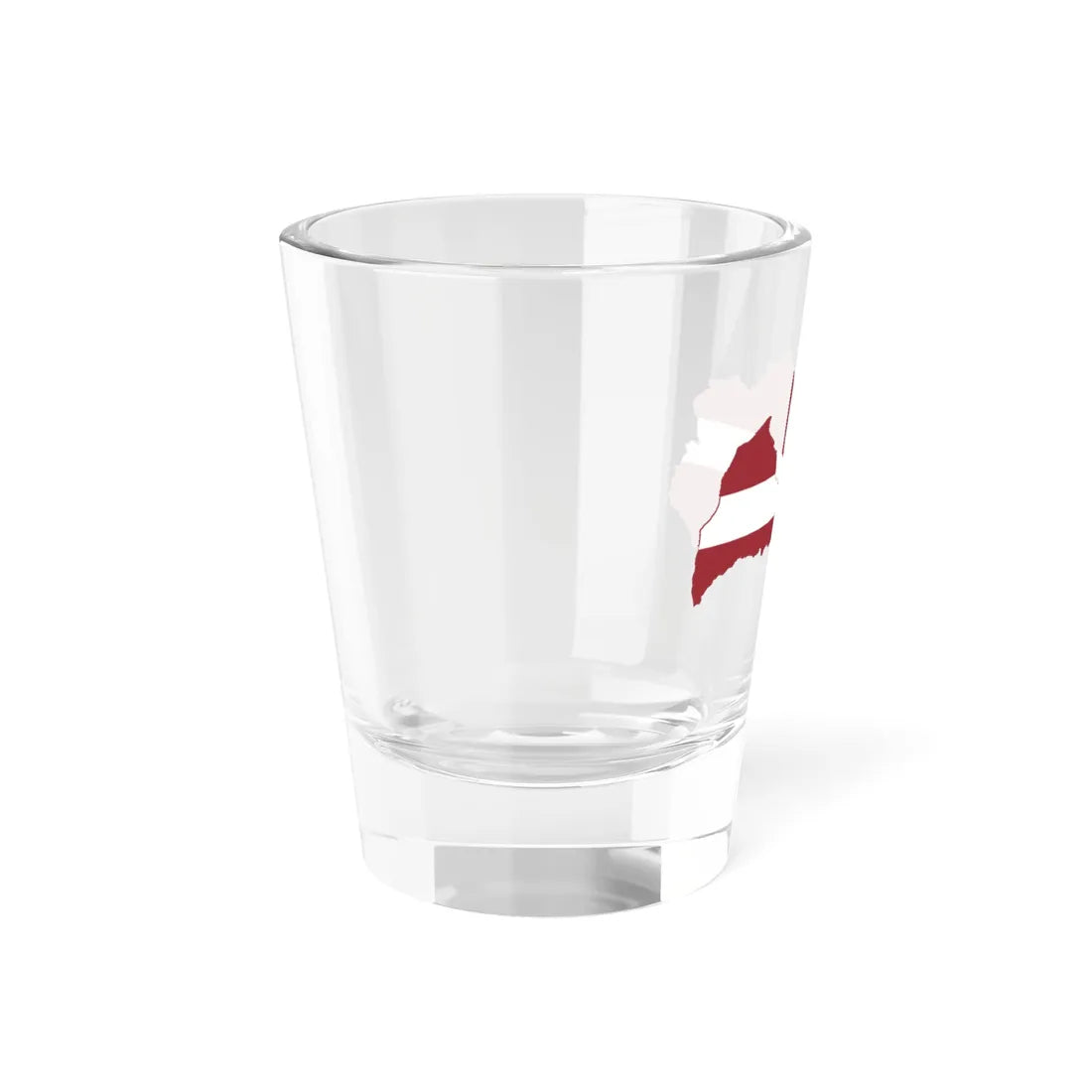 Flag-map of Latvia (Latvia) Shot Glass 1.5oz - Go Mug Yourself