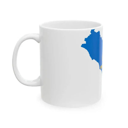 Flag map of Lazio (Italy) White Coffee Mug - Go Mug Yourself