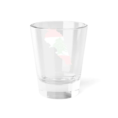 Flag-map of Lebanon (Lebanon) Shot Glass 1.5oz - Go Mug Yourself
