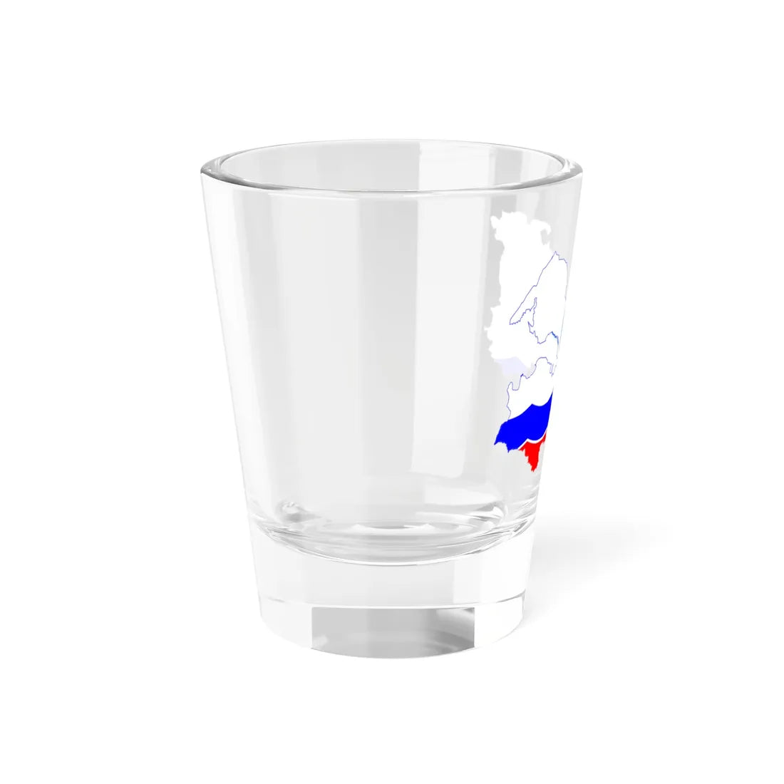 Flag-map of Leningrad Oblast (Russia) Shot Glass 1.5oz - Go Mug Yourself