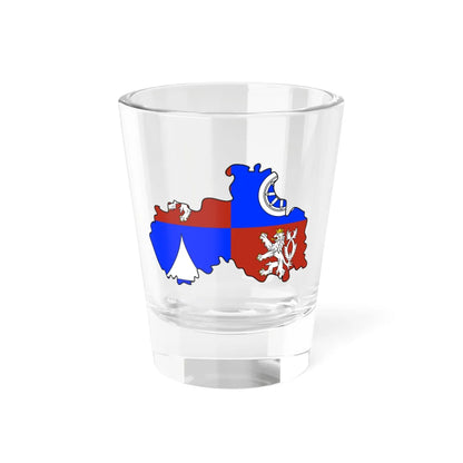 Flag-map of Liberec Region (Czech Republic) Shot Glass 1.5oz 1.5oz - Go Mug Yourself