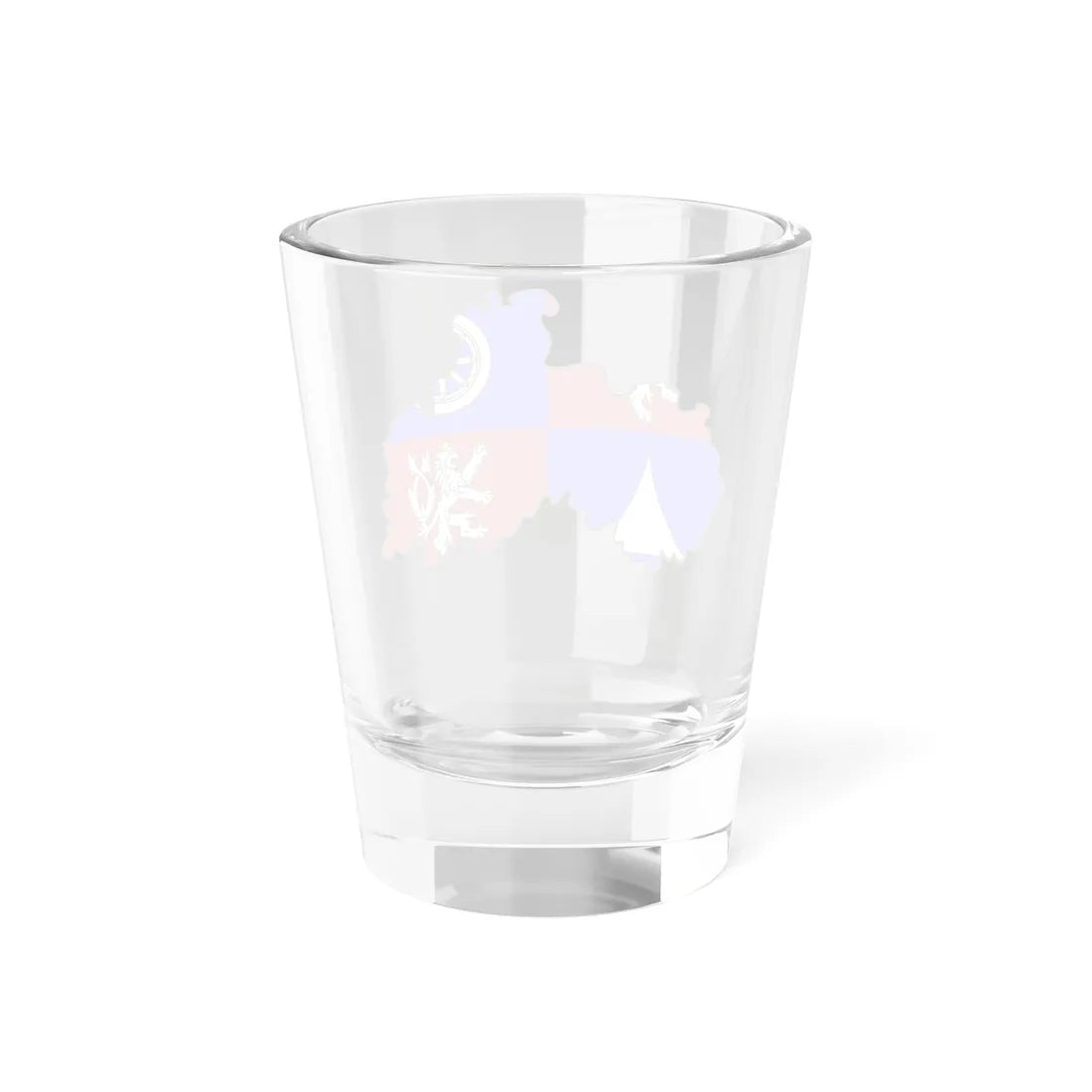 Flag-map of Liberec Region (Czech Republic) Shot Glass 1.5oz - Go Mug Yourself
