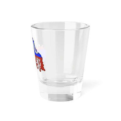 Flag-map of Liberec Region (Czech Republic) Shot Glass 1.5oz - Go Mug Yourself
